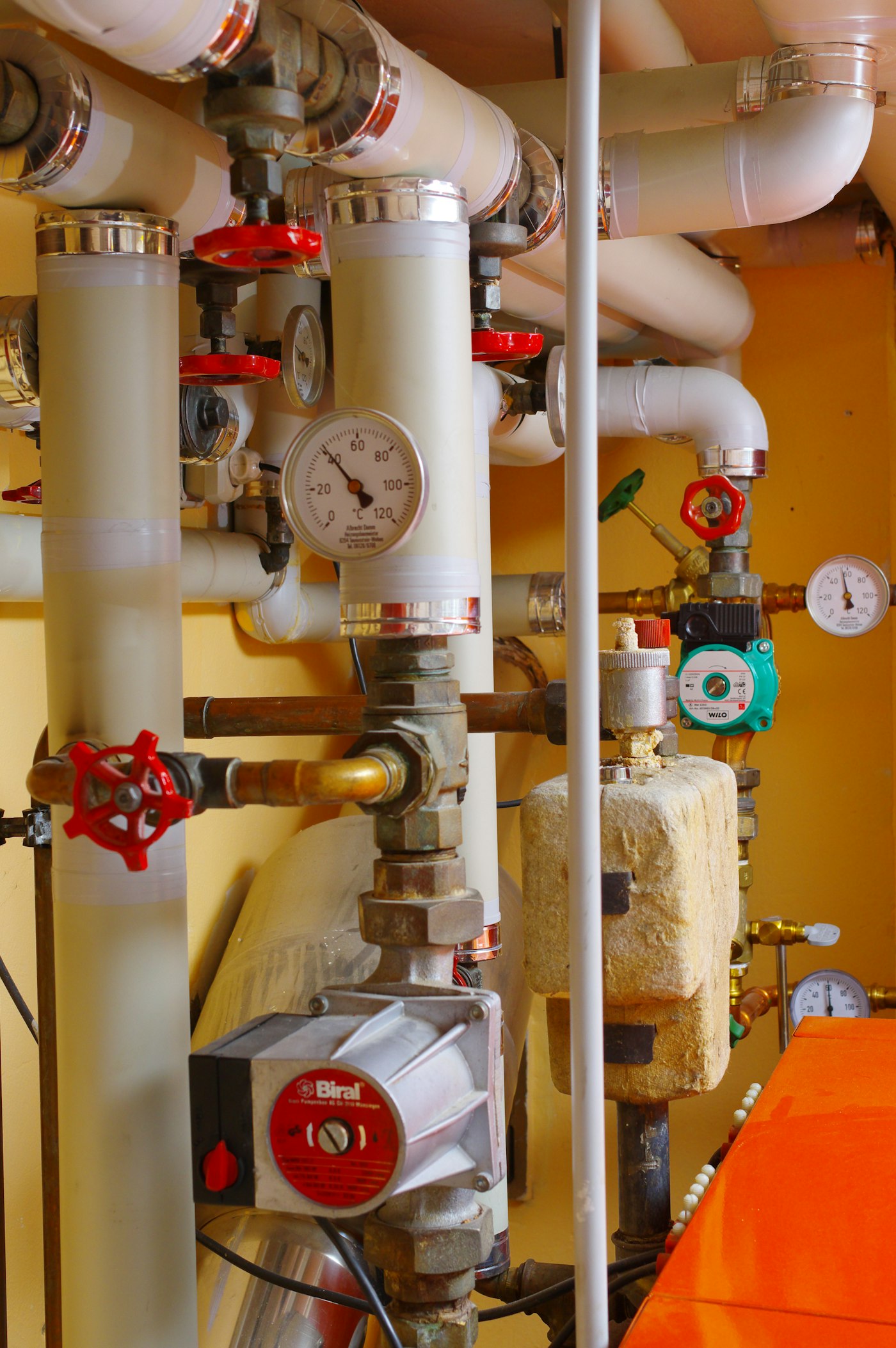 Plumbing pipes and valves